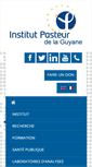 Mobile Screenshot of pasteur-cayenne.fr